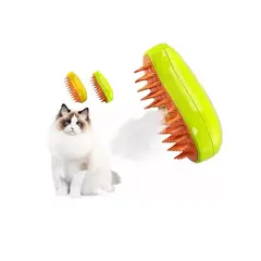 GENERICO - Cepillo Automático Para Gatos A Vapor 3 En 1 Color Verde