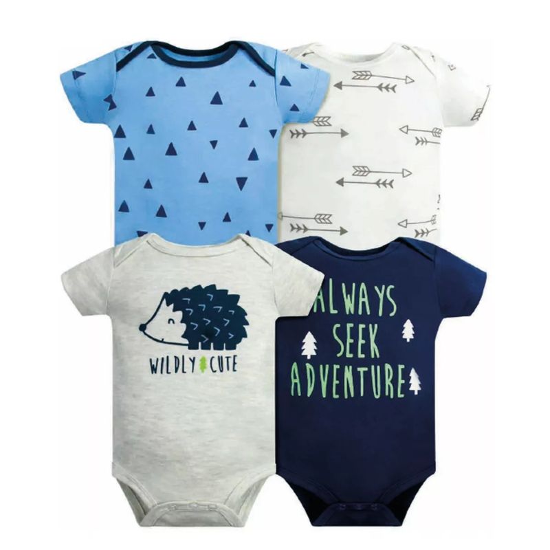 TEDMIMAK - Pack de 4 Bodies Cuerpoespin bebé Niño