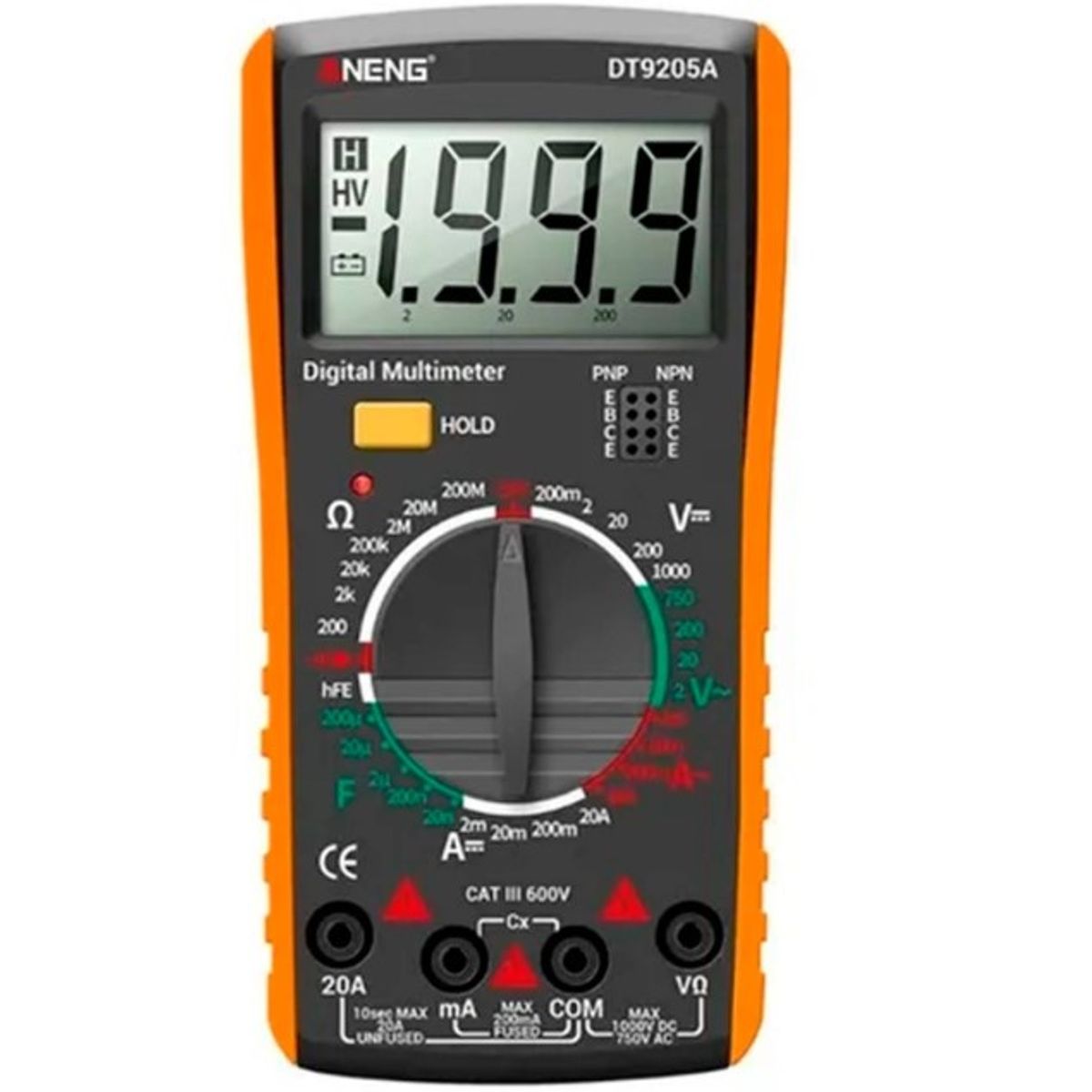 GENERICO - Multitester Multímetro Tester Digital Lcd Dt9205a