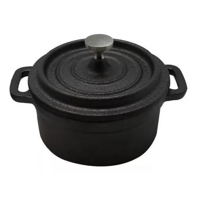 GENERICO - Mini Cacerola Wayu Hierro Fundido Color Negro