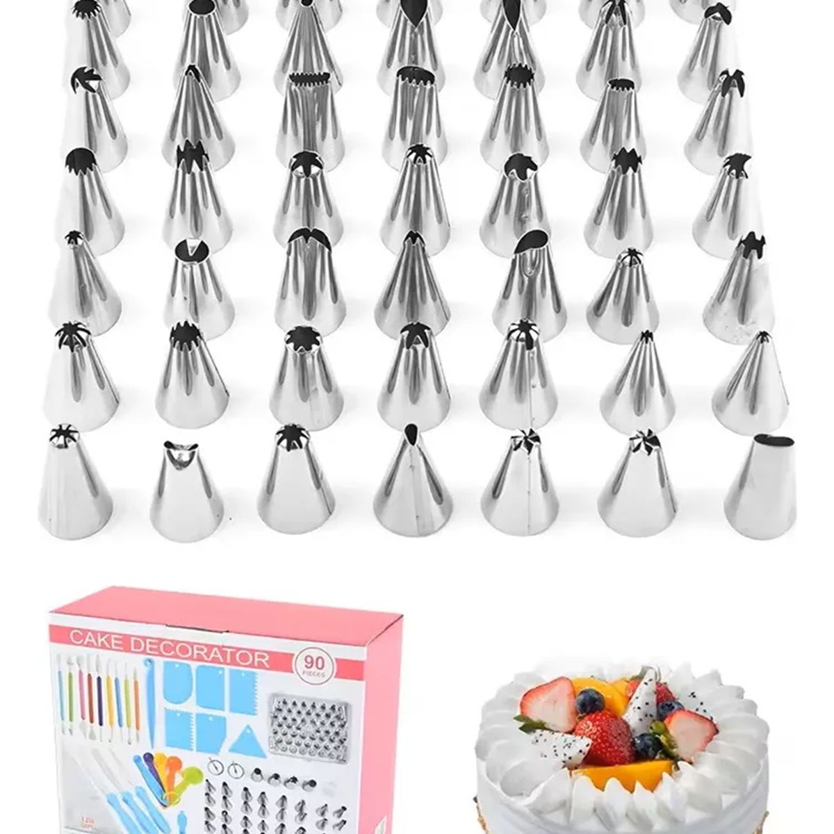 Set 90pcs Kit De Pasteleria Decoracion Tortas Y Cupcakes, marca GENERICO - Foto 2