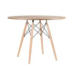 PANDALINO - Mesa Redonda Shanna 100cm: Estilo Contemporáneo para tu Comedor