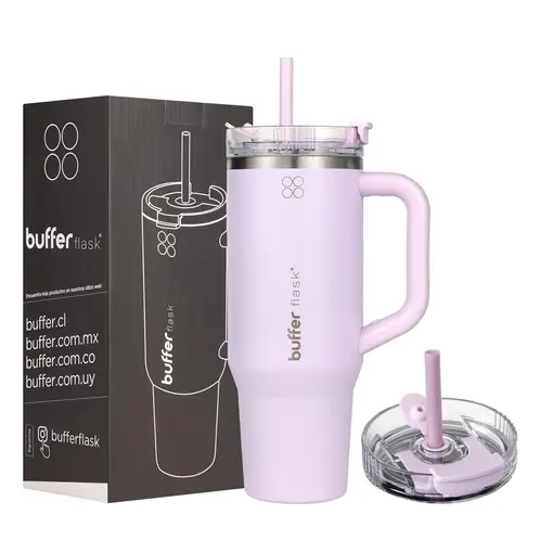 BUFFER FLASK - Vaso Termico Vaso Mug Termo Buffer 1,2L Acero Inox Frio y Calor - Lila