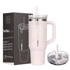 BUFFER FLASK - Vaso Termico Vaso Mug Termo Buffer 1,2L Acero Inox Frio y Calor - Rosa