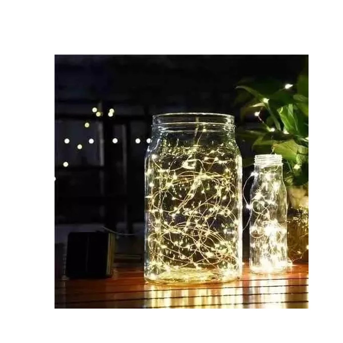 GENERICO - Luces Led Guirnalda Alambre Eventos Navidad 20mts Usb Cálido