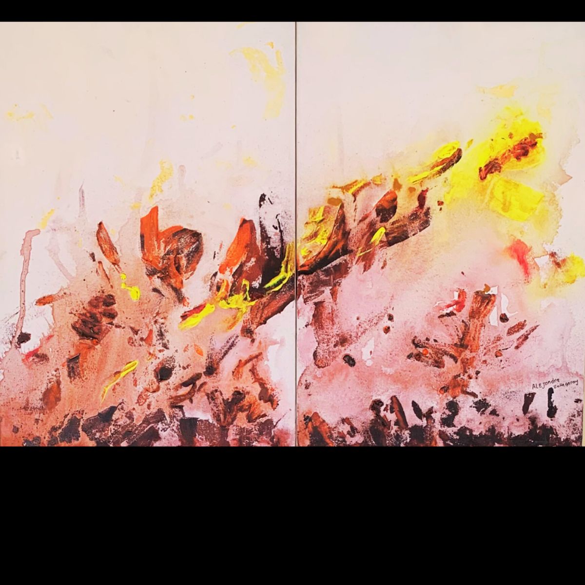 GENERICO - CUADRO DE TELA  "FUEGO INTERIOR"