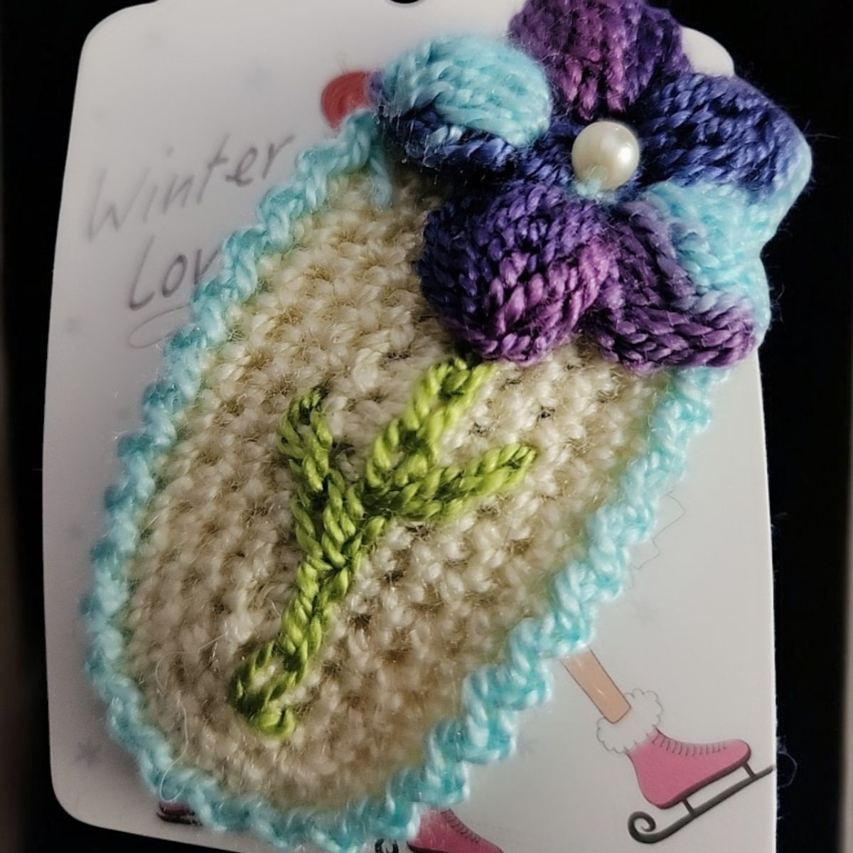 GENERICO - Traba  clip  a crochet flor