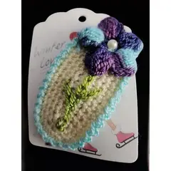 GENERICO - Traba clip a crochet flor