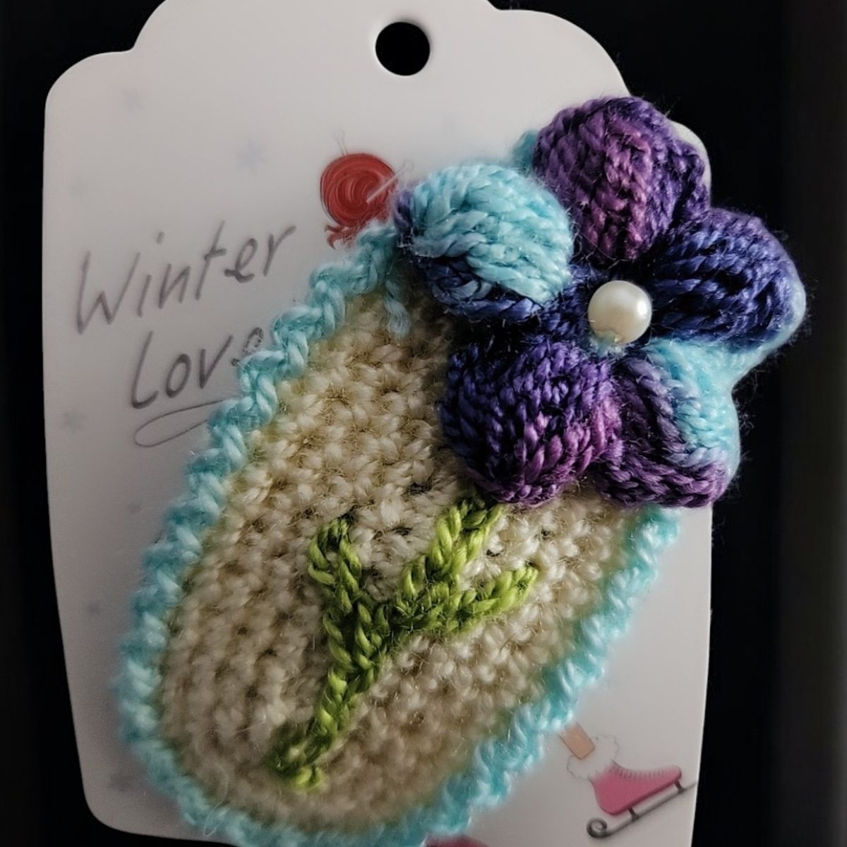 GENERICO - Traba  clip  a crochet flor