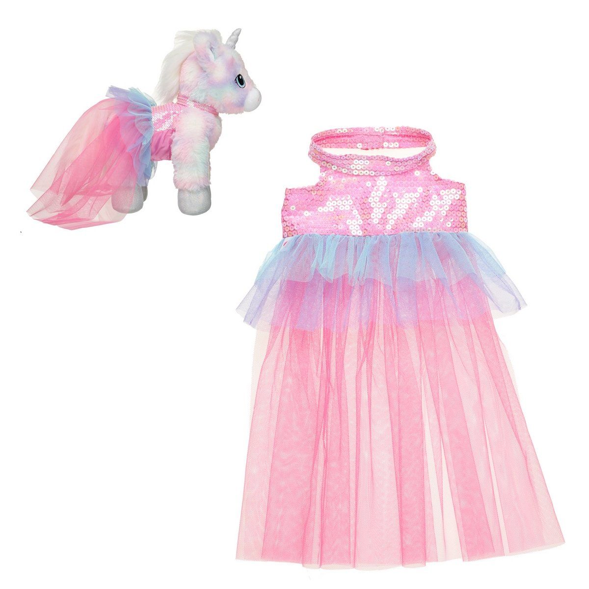 BUILD A BEAR - Vestido Build a Bear unicornio tul colección