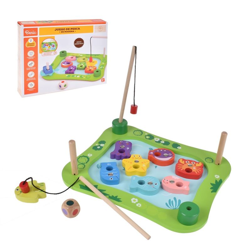 ANSALDO - Playset Pesca De Madera Con Encastre