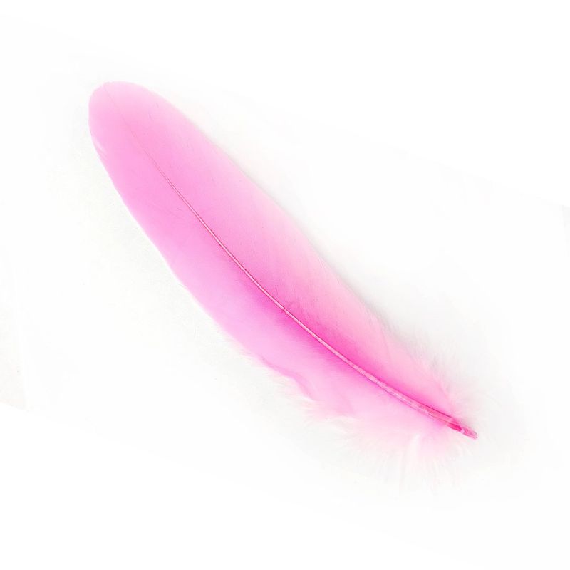 GENERICO - PLUMA 17CM ROSADO X12UNI