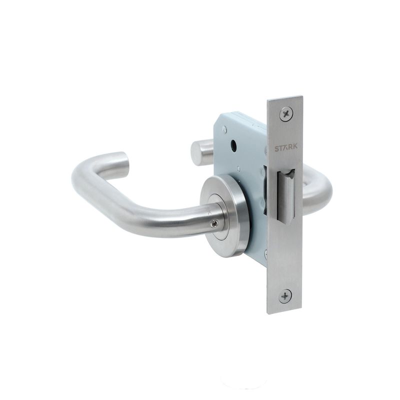 GENERICO - KIT Cerradura de embutir función simple paso TINA Acero inox Stärk Des