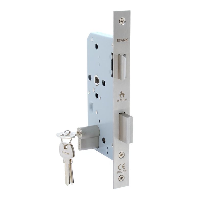 GENERICO - Cerradura de embutir ac prin Llave 2 lado Re fuego A inox Stärk Design