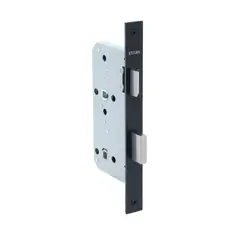 GENERICO - Cerradura de embutir baño Seg int ranura emerg ext Negro Stärk Design