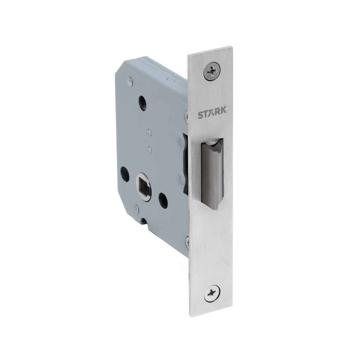 GENERICO - Cerradura de embutir función simple paso Acero inoxidable Stärk Design
