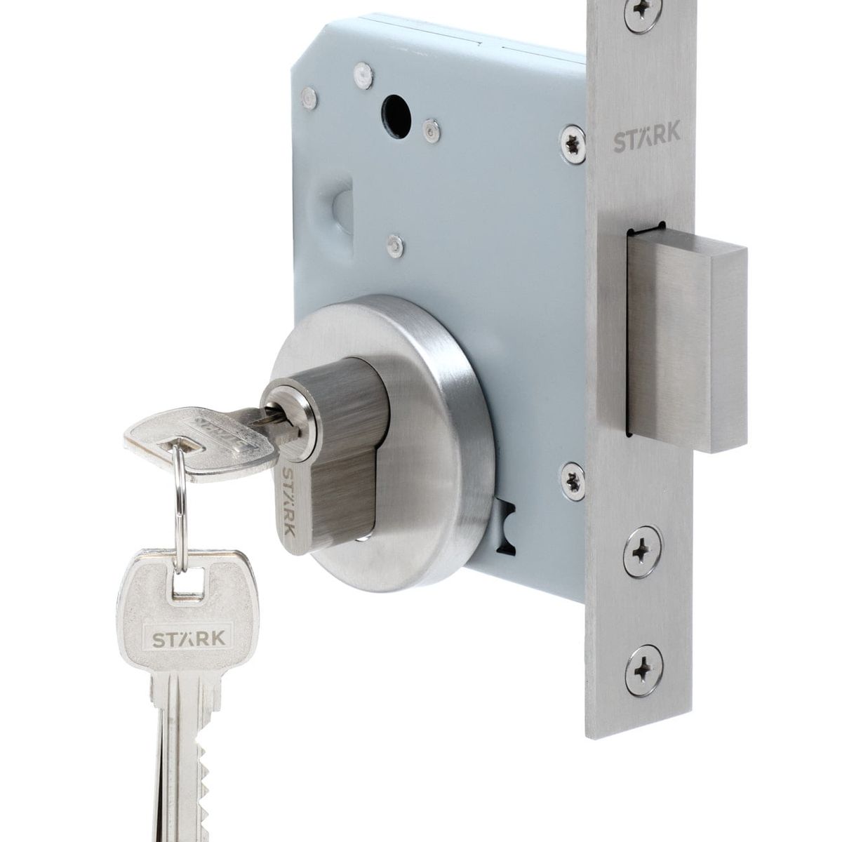 GENERICO - Cerradura de embutir de seg Llave ambos lados Acero inox Stärk Design