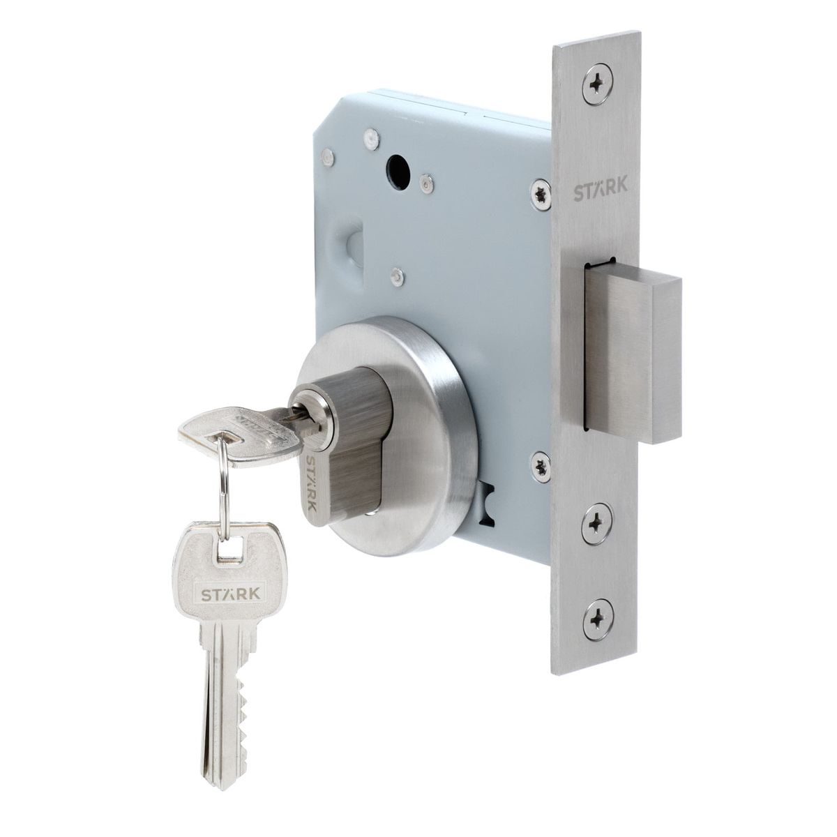 GENERICO - Cerradura de embutir de seg Llave ambos lados Acero inox Stärk Design