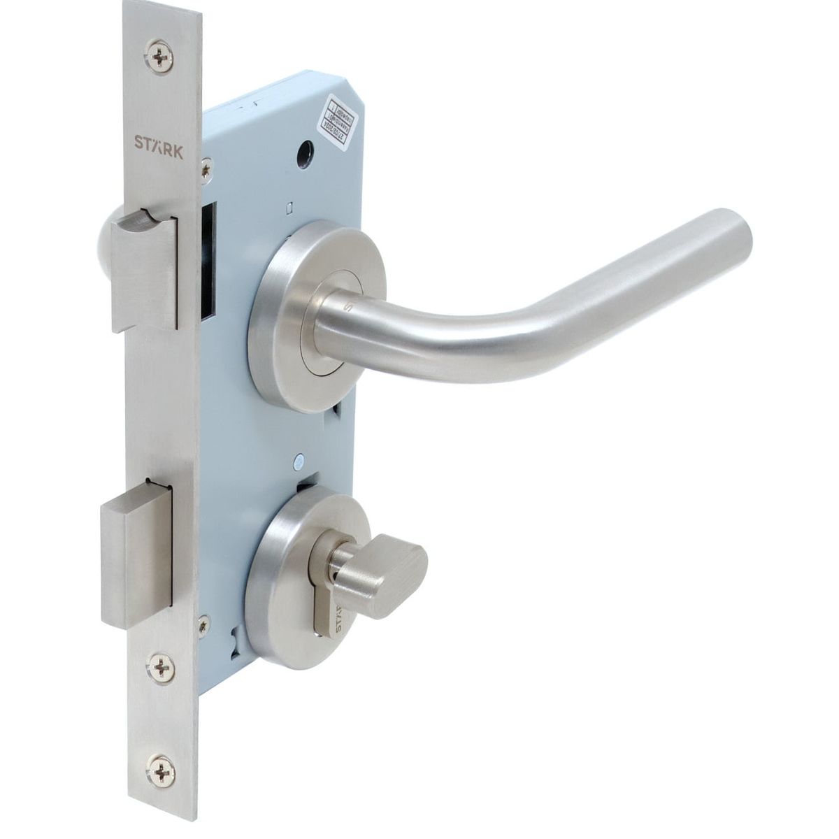 GENERICO - KIT Cerradura de embutir dorm bod llave ext y seg int A inox Stärk Des