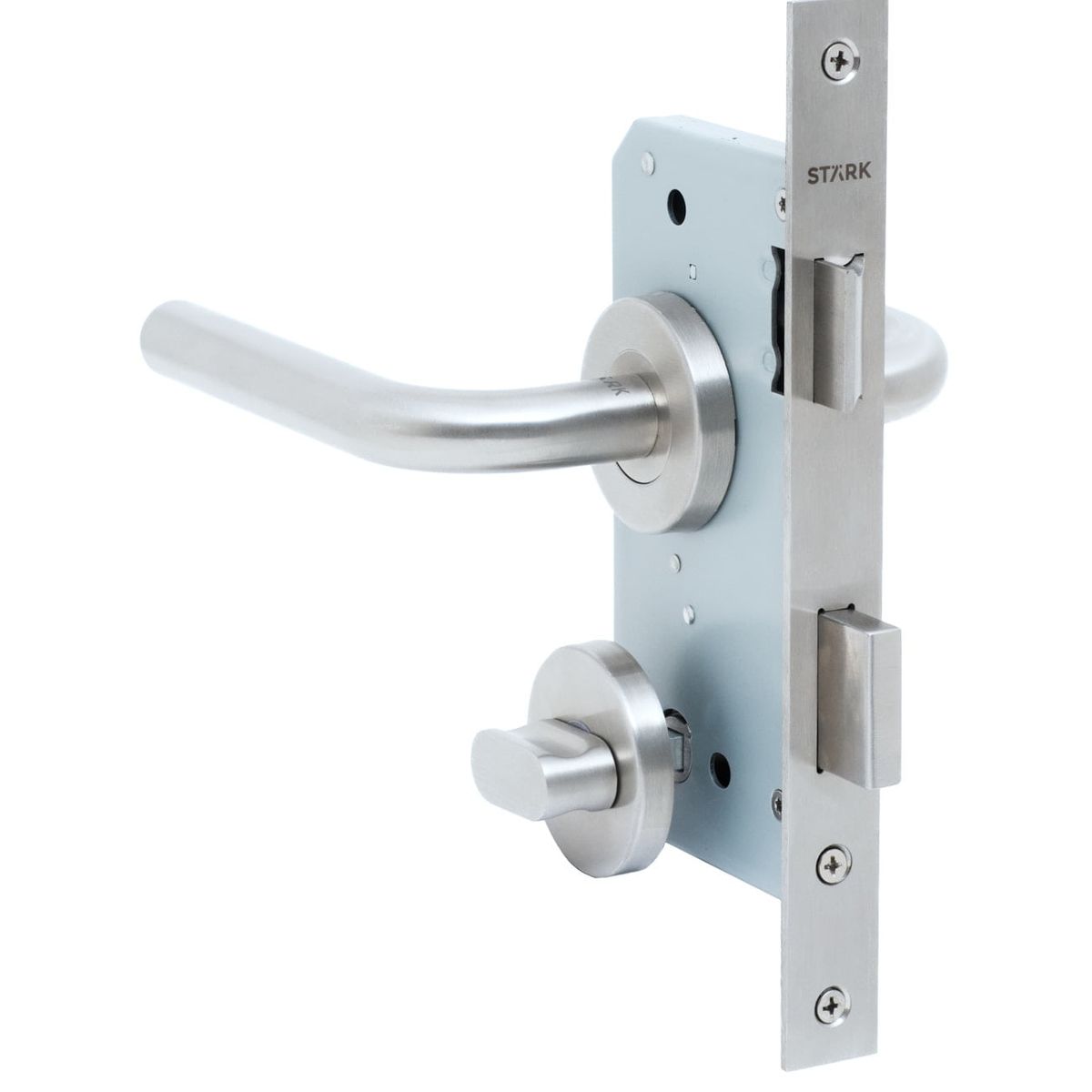 GENERICO - KIT Cerradura de embutir baño seg int ranura emerg ext A inox Stärk D