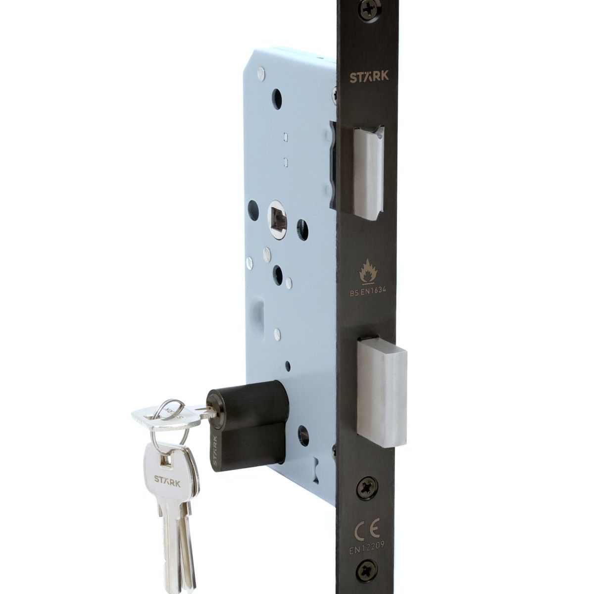 GENERICO - Cerradura de embutir acc princ Llave ambo lado R fuego BL Stärk Design