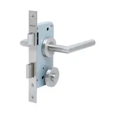 GENERICO - Cerradura de embutir función baño seg int emer ext A inox Stärk Design