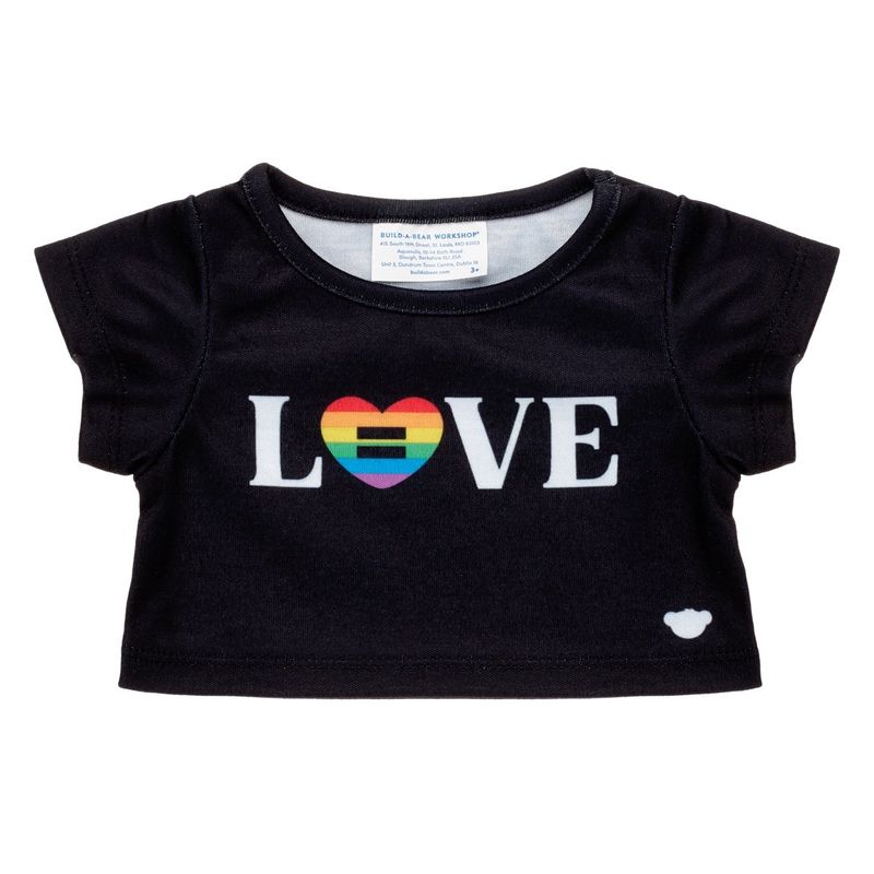 BUILD A BEAR - Polera Negra Love Build-A-Bear