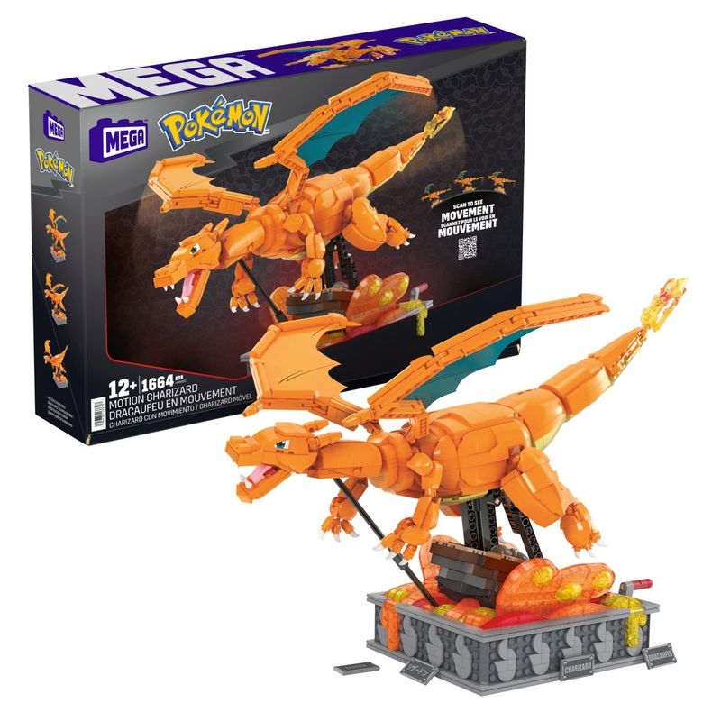 ANSALDO - Bloques MEGA BLOCK colección Charizard en movimiento