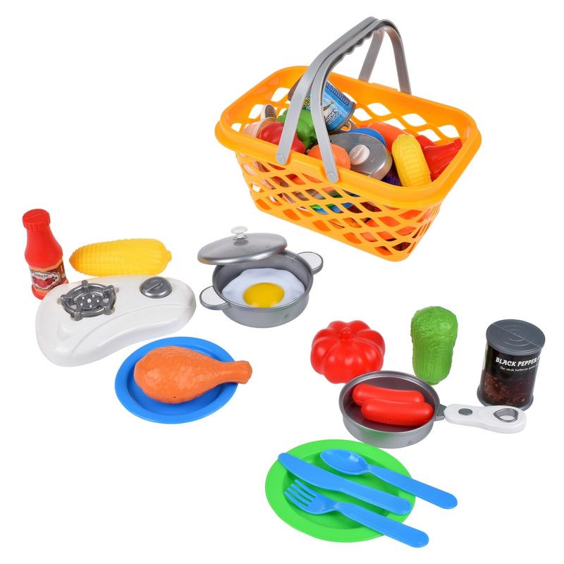 ANSALDO - Canasto Con Frutas Y Alimentos - Naranja