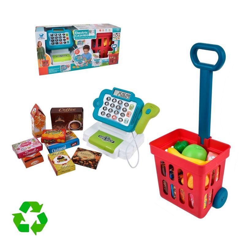 ANSALDO - Playset Maquina Registradora Con Canasta Y Accesorios