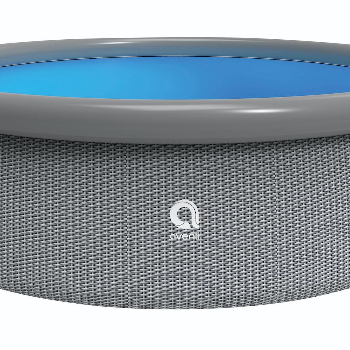 AVENLI - Piscina Inflable Gris/Rattan /396x84 - 12043