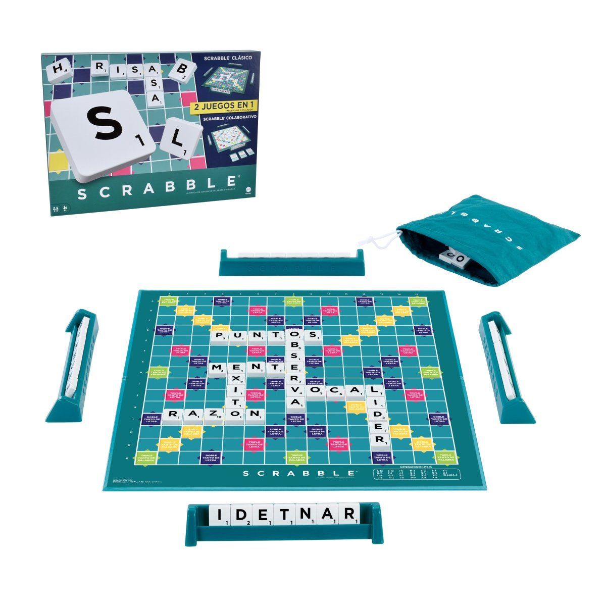 ANSALDO - Scrabble Mattel 2 En 1 Colaborativo