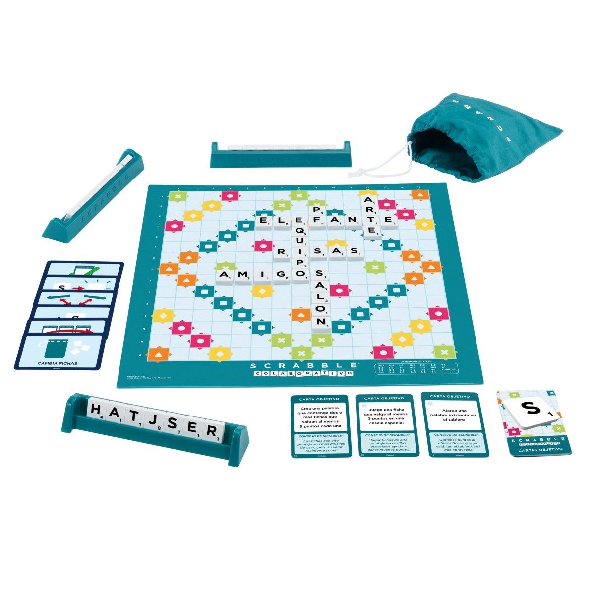 ANSALDO - Scrabble Mattel 2 En 1 Colaborativo