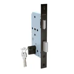 GENERICO - Cerradura de embutir acc principal llave ambos lados Negro Stärk Design