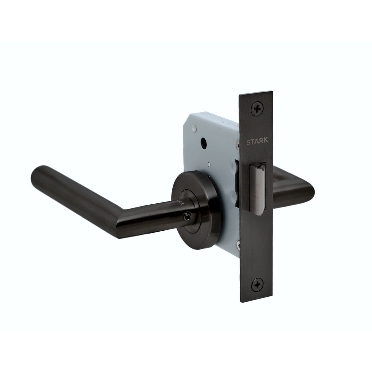 GENERICO - KIT Cerradura de embutir función simple paso Modelo TUTU Negro Stärk D