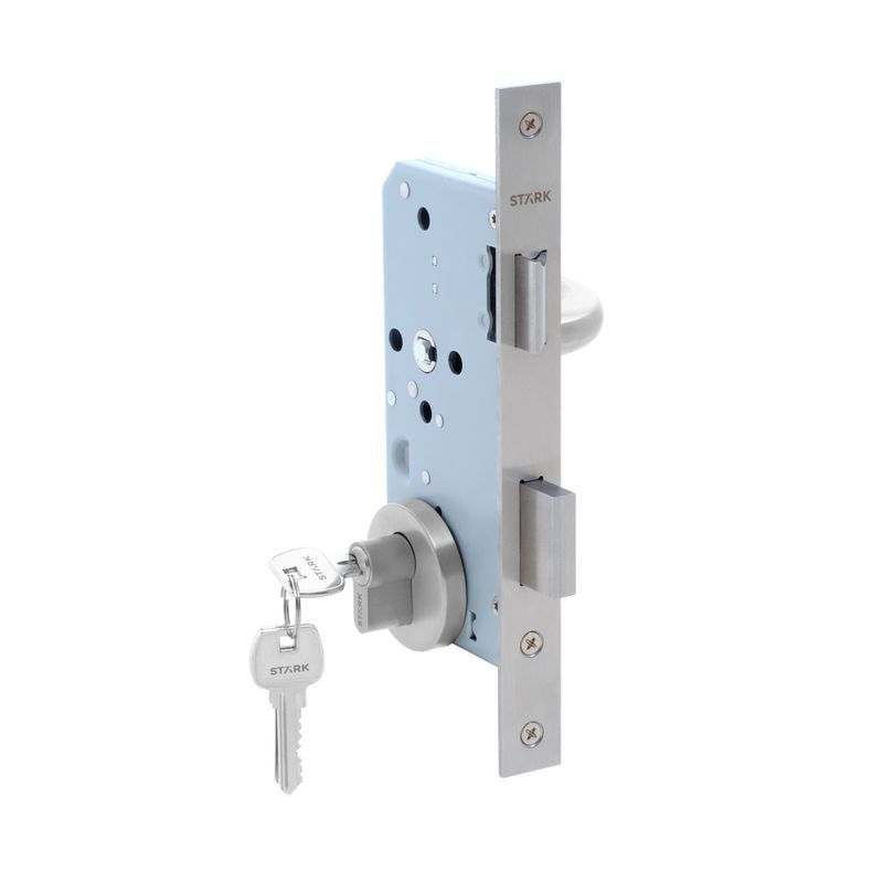 GENERICO - KIT de Cerradura de embutir acc princ llave ambo lado A inox Stärk Des