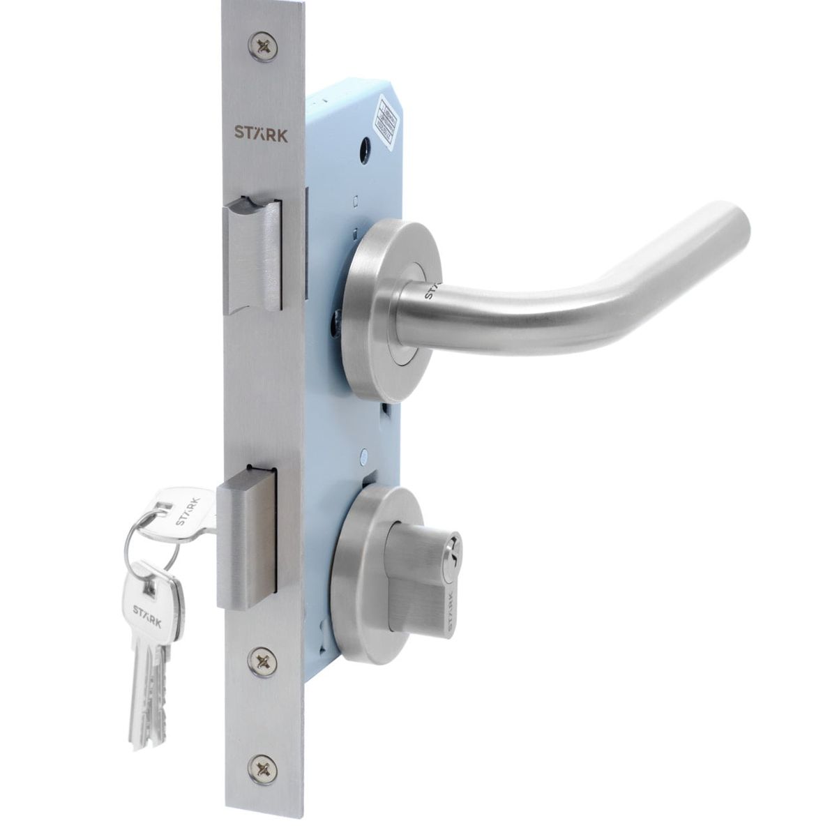 GENERICO - KIT de Cerradura de embutir acc princ llave ambo lado A inox Stärk Des