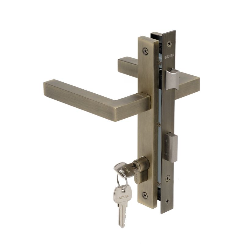 GENERICO - KIT Cerradura de embutir puerta de alum acc prin Llave amb lado Stärk