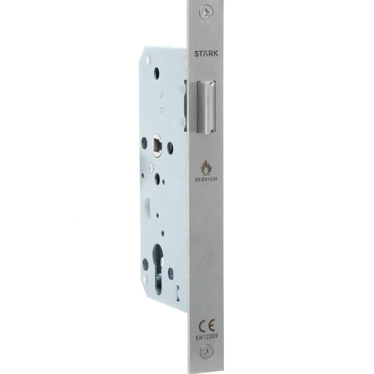 GENERICO - Cerradura de embutir simple paso Resis al fuego Acero inox Stärk Design