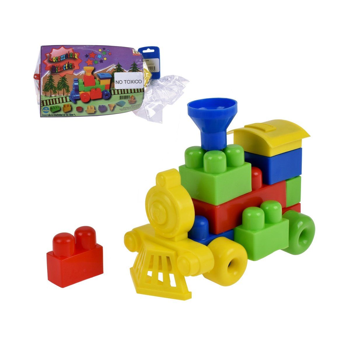 ANSALDO - Tren didáctico ROROPLAST 31 piezas motricidad fina