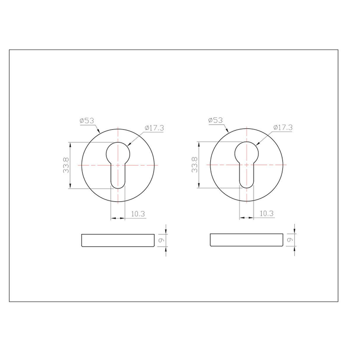 GENERICO - Bocacilindros perfil Euro Negro mate Stärk Design