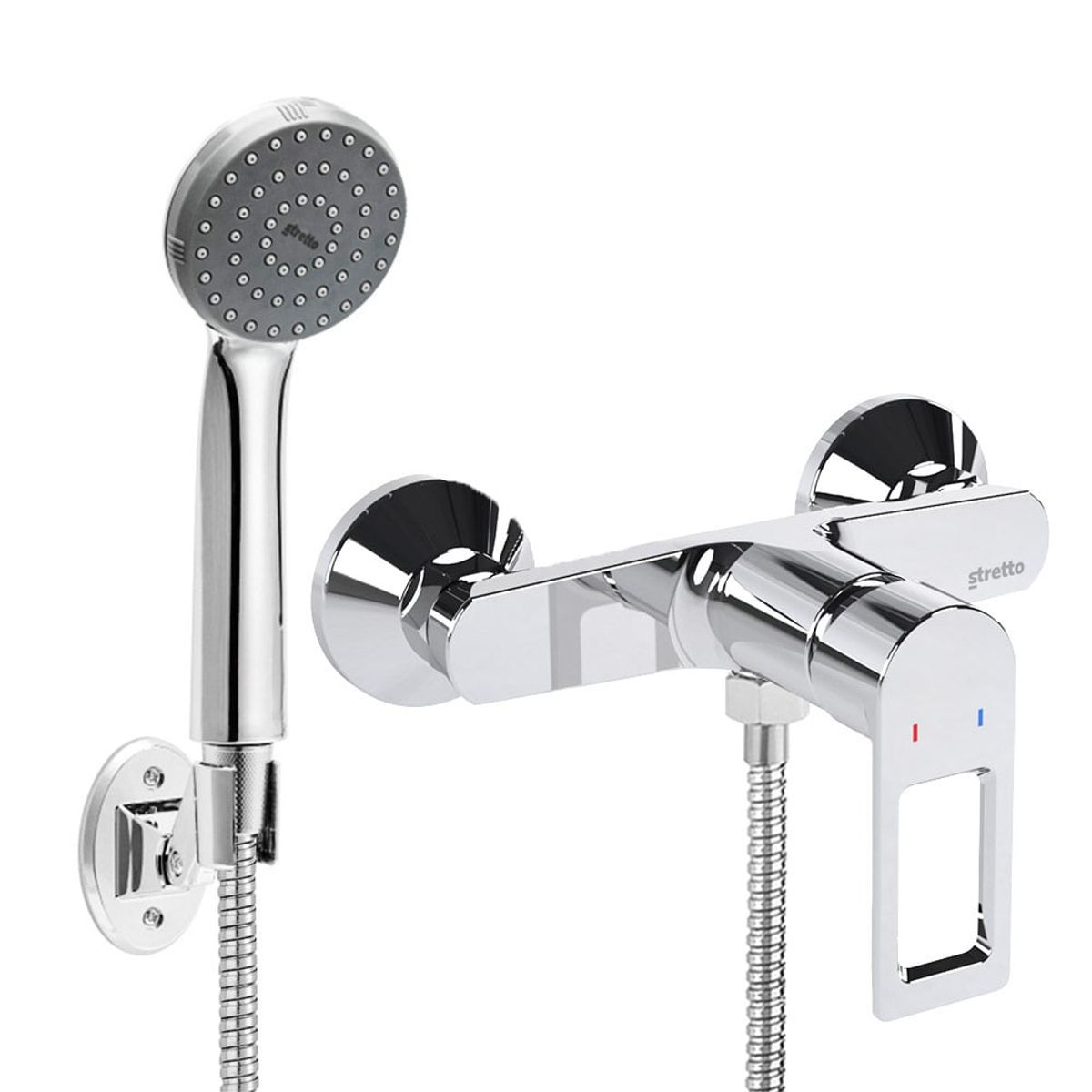 STRETTO - Monomando Ducha Anzi Cromo