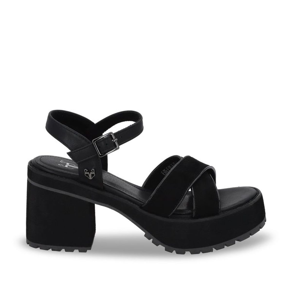 GOTTA - Sandalia Plataforma Negra Mujer 25796