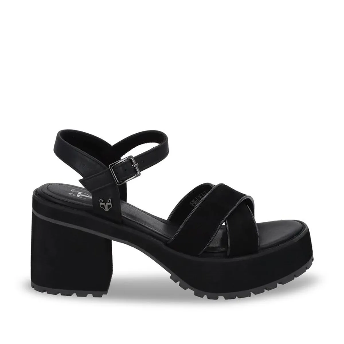 GOTTA - Sandalia Plataforma Negra Mujer 25796