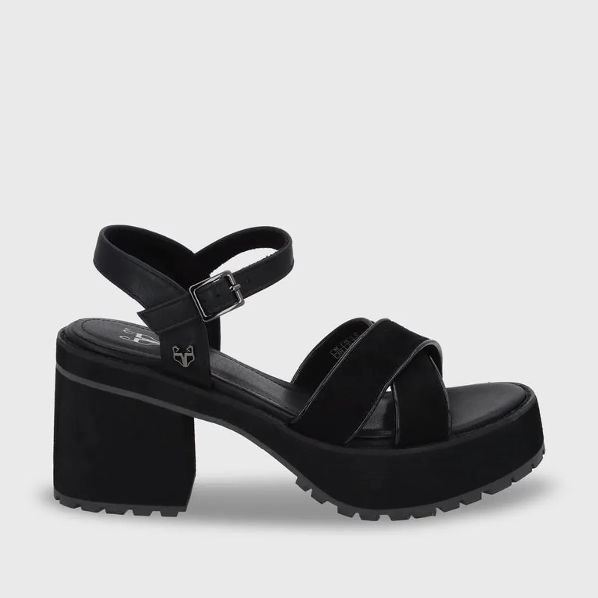 GOTTA - Sandalia Plataforma Negra Mujer 25796