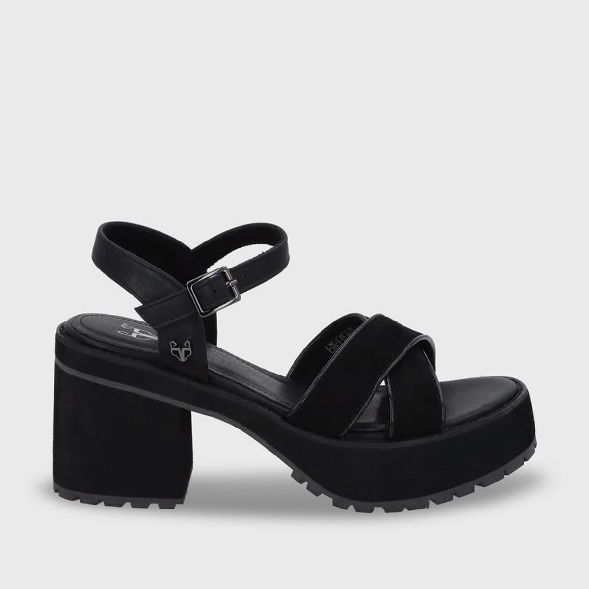 GOTTA - Sandalia Plataforma Negra Mujer 25796