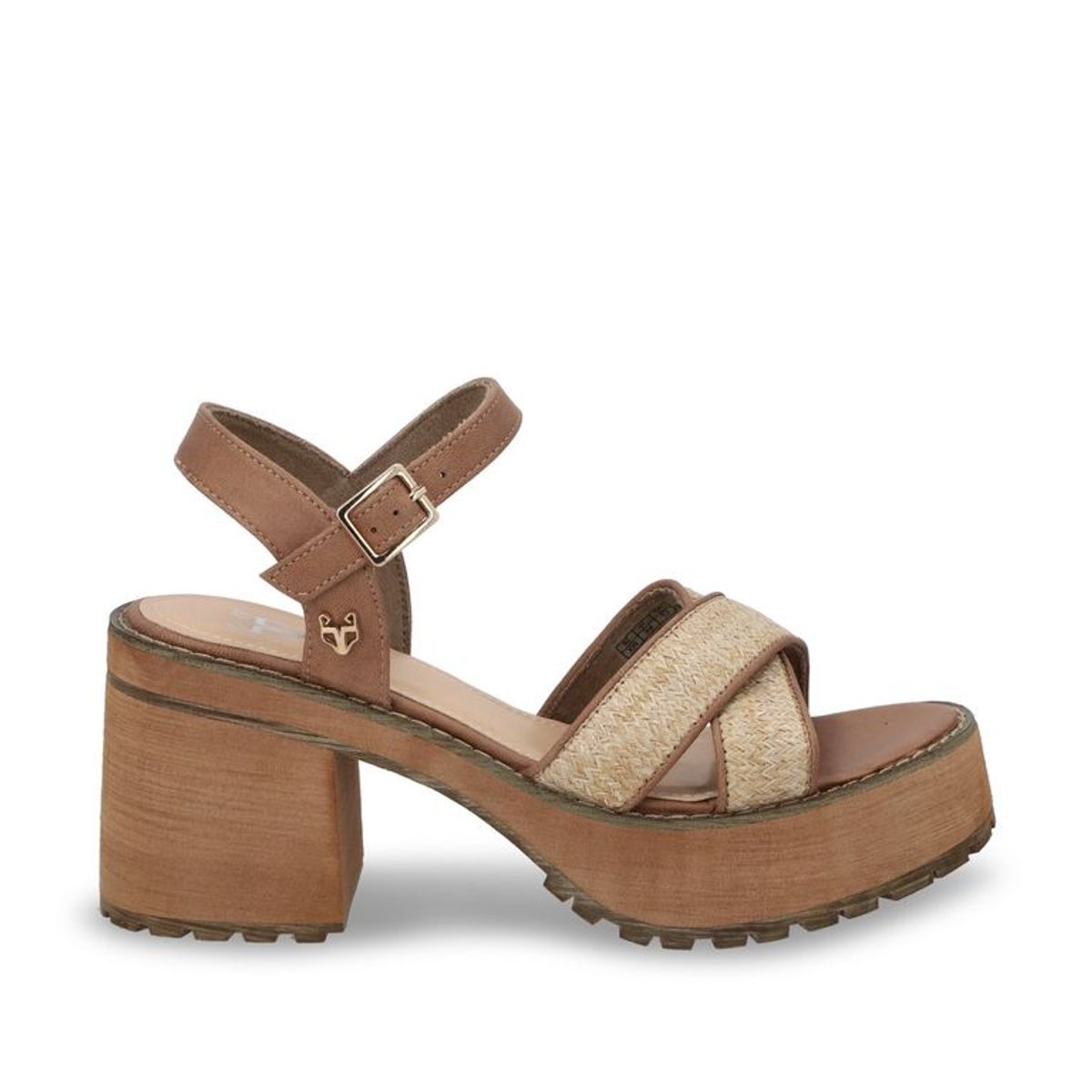 GOTTA - Sandalia Plataforma Beige Mujer 25796