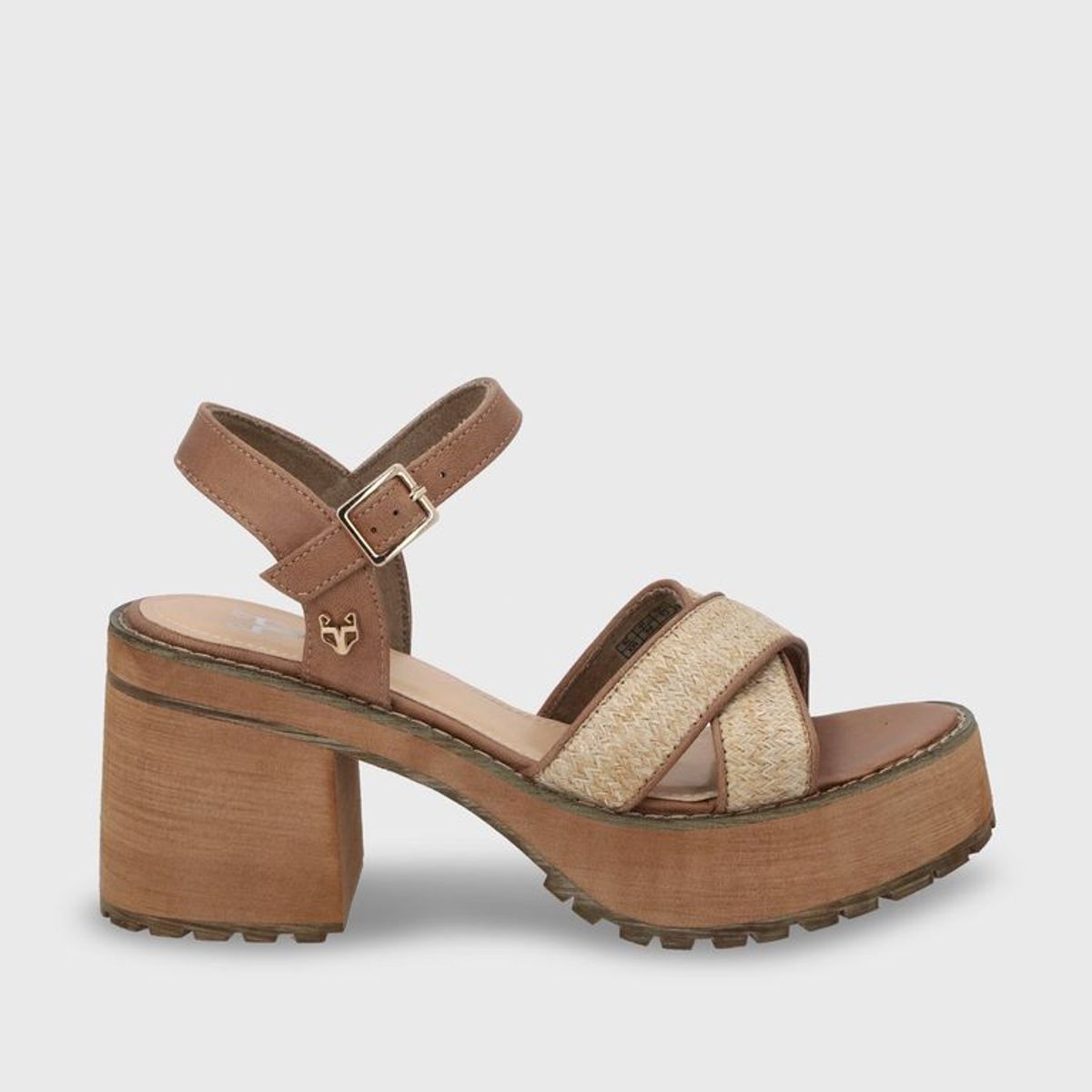 GOTTA - Sandalia Plataforma Beige Mujer 25796