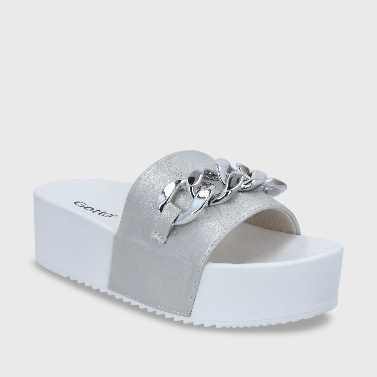 GOTTA - Sandalia Mujer Plateado 22090