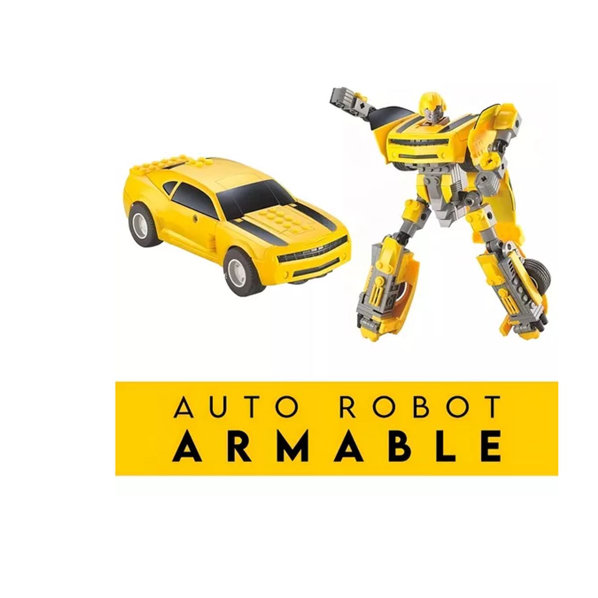 GENERICO - Robot Auto Bumblebee King Armable 139 Pcs Juguetes Niños